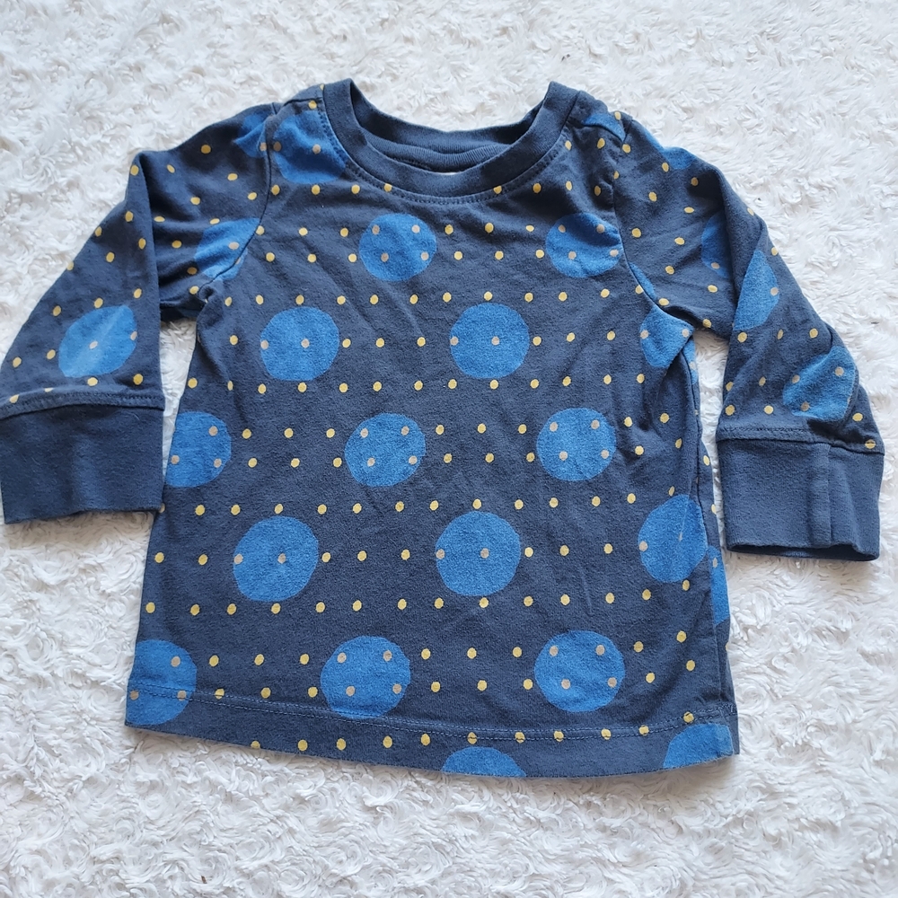 Hanna Andersson Foggy Blue Sueded Jersey Long Sleeve Tee 18-24mo